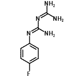 CAS 登录号：16018-82-9， 1-(二氨基亚甲基)-2-(4-氟苯基)胍