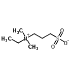 structure of CAS# 160255-06-1, 3-[Ethyl(Dimethyl)Ammonio]-1-Propanesulfonate;Dimethylethylammonium Propane Sulfonate;ETHYL DIMETHYL AMMONIO PROPANE SULFONATE;NDS