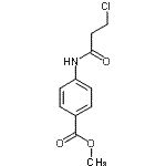 structure of CAS# 160313-42-8, Methyl 4-[(3-Chloropropanoyl)Amino]Benzoate;4-(3-Chloro-propionylamino)-benzoic acid methyl ester;methyl 4-(3-chloropropanoylamino)benzoate;Methyl4-[(3-chloropropanoyl)amino]benzoate