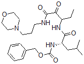 CAS#: 160399-35-9， Phenylmethyl N-[(2S)-4-Methyl-1-[[1-(3-Morpholin-4-Ylpropylamino)-1,2-Dioxopentan-3-Yl]Amino]-1-Oxopentan-2-Yl]Carbamate