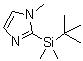 structure of CAS# 160425-48-9, 2-[Dimethyl(2-Methyl-2-Propanyl)Silyl]-1-Methyl-1H-Imidazole;** CUSTOM SYNTHESIS PLEASE ASK **;2-(t-Butyl dimethylsilyl)-1-methyl imadazole;2-(t-Buty<wbr>l dimethy<wbr>lsilyl)-1<wbr>-methyl i<wbr>madazole*<wbr>* CUSTOM <wbr>SYNTHESIS<wbr> PLEASE A<wbr>SK **