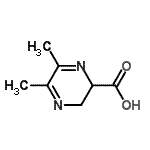 CAS#: 160532-39-8， 5,6-Dimethyl-2,3-Dihydro-2-Pyrazinecarboxylic Acid