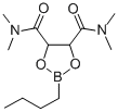 structure of CAS# 161344-85-0, (4R,5R)-2-Butyl-N4,N4,N5,N5-Tetramethyl-1,3,2-Dioxaborolane-4,5-Dicarboxamide;Butylboronic Acid N,N,N',N'-Tetramethyl-L-Tartaric Acid Diamide Ester;2-BUTYL-N,N,N',N'-TETRA-METHYL-1,3,2-DIOXABOROLANE-4,5, DICARBOXAMIDE;2-BUTYL-[1,3,2]DIOXABOROLANE-4,5-DICARBOXYLIC ACID BIS-DIMETHYLAMIDE