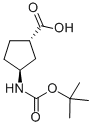 结构式 CAS# 161601-29-2, (1S,3S)-3-[(2-甲基丙烷-2-基)氧基羰基氨基]环戊烷-1-羧酸酯