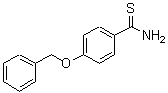 结构式 CAS# 161975-22-0, 4-(苄氧基)苯硫代甲酰胺