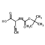 CAS#: 162107-50-8， (2R)-2-({[(2-Methyl-2-Propanyl)Oxy]Carbonyl}Amino)-3-Butynoic Acid