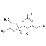 structure of CAS# 162246-77-7, Ethyl Acetoxy(Diethoxyphosphoryl)Acetate;Ethyl 2-Acetoxy-2-(diethoxyphosphoryl)acetate