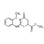 CAS#: 16238-47-4， Methyl 2-[(2-Methoxyphenyl)Amino]-4-Oxo-5,6-Dihydro-4H-1,3-Thiazine-6-Carboxylate