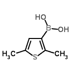 结构式 CAS# 162607-23-0, (2,5-二甲基-3-噻吩基)硼酸