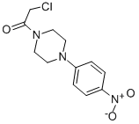 structure of CAS# 16264-11-2, 1-(Chloroacetyl)-4-(4-Nitrophenyl)Piperazine;2-Chloro-1-[4-(4-Nitrophenyl)-1-Piperazinyl]Ethanone;Stk007366;Zinc03888610