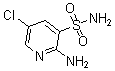 structure of CAS# 163137-44-8, 2-Amino-5-Chloro-3-Pyridinesulfonamide;2-Amino-5-Chloro-Pyridine-3-Sulfonic Acid Amide;2-Amino-5-Chloro-3-Pyridinesulphonamide;2-AMINO-5-CHLORO-3-PYRIDINESULFONAMIDE