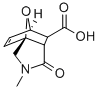 structure of CAS# 163180-68-5, 3-Methyl-4-oxo-10-oxa-3-aza-tricyclo[5.2.1.0(1,5)]dec-8-ene-6-carboxylic acid