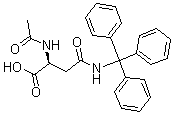 结构式 CAS# 163277-78-9, N2-乙酰基-N-(三苯基甲基)-L-天冬氨酰胺