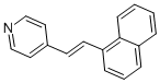 structure of CAS# 16375-56-7, 4-(1-Naphthylvinyl)Pyridine;4-(2-Naphthalen-1-Ylethenyl)Pyridine;4-[(E)-2-(1-Naphthyl)Vinyl]Pyridine;4-[2-(1-Naphthyl)Vinyl]Pyridine