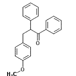 CAS#: 16384-66-0， 3-(4-Methoxyphenyl)-1,2-Diphenyl-1-Propanone