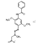 CAS#: 16421-04-8， Sodium {3-[4-(Benzoylamino)-2,5-Dimethoxyphenyl]-1-Methyl-2-Triazen-1-Yl}Acetate
