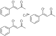 structure of CAS# 16432-36-3, Chromium(3+) Tris[(1Z)-3-Oxo-1-Phenyl-1-Buten-1-Olate];Chromium tris(benzoylacetonate);Chromium(3+), tris(1-phenyl-1,3-butanedionato)-;CHROMIUM(III) BENZOYLACETONATE