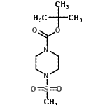 structure of CAS# 164331-38-8, 2-Methyl-2-Propanyl 4-(Methylsulfonyl)-1-Piperazinecarboxylate;1-PIPERAZ<wbr>INECARBOX<wbr>YLICACID,<wbr> 4-(METHY<wbr>LSULFONYL<wbr>)-, 1,1-D<wbr>IMETHYLET<wbr>HYL ESTER;Boc-4-methylsulfonyl-piperazine;tert-butyl 4-(methylsulfonyl)piperazine-1-carboxylate