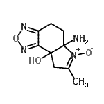 CAS#: 164355-82-2， 5a-Amino-7-methyl-4,5,5a,8-tetrahydro-8aH-[1,2,5]oxadiazolo[3,4-e]indol-8a-ol 6-oxide