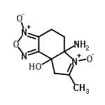 CAS#: 164355-85-5， 5a-Amino-7-methyl-4,5,5a,8-tetrahydro-8aH-[1,2,5]oxadiazolo[3,4-e]indol-8a-ol 3,6-dioxide
