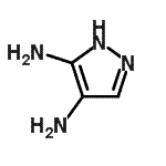 结构式 CAS# 16461-98-6, 1H-吡唑-3,4-二胺