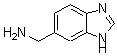 structure of CAS# 164648-60-6, 1H-Benzimidazole-6-Methanamine;(1H-Benzo[D]Imidazol-5-Yl)Methanamine Hydrochloride;1H-Benzimidazole-5-Methanamine(9CI);Benzimidazol-5-Ylmethylamine