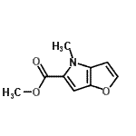 结构式 CAS# 164667-61-2, 甲基4-甲基-4H-呋喃并[3,2-b]吡咯-5-羧酸酯