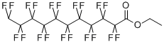 structure of CAS# 1649-56-5, 2,2,3,3,4,4,5,5,6,6,7,7,8,8,9,9,10,10,11,11-Eicosafluoro-Undecanoic Acid Ethyl Ester;Ethyl 11H-Perfluoroundecanoate 97%;Ethyl11h-Perfluoroundecanoate97%;ETHYL 11H-PERFLUOROUNDECANOATE