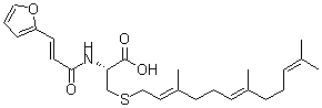 CAS#: 165245-19-2， N-[3-(2-Furanyl)-1-Oxo-2-Propenyl]-S-(3,7,11-Trimethyl-2,6,10-Dodecatrienyl)-L-Cysteine
