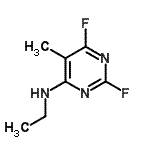 CAS 登录号：165258-62-8， N-乙基-2,6-二氟-5-甲基-4-嘧啶胺