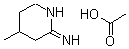 结构式 CAS# 165383-72-2, 2-亚氨基-4-甲基哌啶乙酸盐