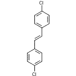 结构式 CAS# 1657-56-3, 1,1'-[(E)-1,2-乙烯二基]二(4-氯苯)
