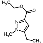 structure of CAS# 165744-14-9, Ethyl 5-Ethyl-1-Methyl-1H-Pyrazole-3-Carboxylate;1H-pyrazo<wbr>le-3-carb<wbr>oxylic ac<wbr>id, 5-eth<wbr>yl-1-meth<wbr>yl-, ethy<wbr>l ester;ethyl 5-ethyl-1-methyl-1H-pyrazole-3-carboxylate