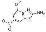 structure of CAS# 16586-52-0, 4-Methoxy-6-Nitro-Benzothiazol-2-Ylamine;(4-Methoxy-6-Nitro-1,3-Benzothiazol-2-Yl)Amine;Stk259226;Oprea1_391248
