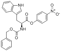 结构式 CAS# 16624-64-9, 4-硝基苯基 N-(苄氧羰基)-L-色氨酸酯