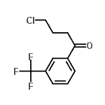 structure of CAS# 166312-46-5, 4-Chloro-1-[3-(Trifluoromethyl)Phenyl]-1-Butanone;4-chloro-1-oxo-1-(3-trifluoromethylphenyl)butane