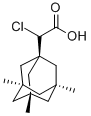 structure of CAS# 16668-45-4, alpha-Chloro-3,5,7-Trimethyl-1-Adamantaneacetic Acid;2-Chloro-2-(3,5,7-Trimethyl-1-Adamantyl)Ethanoic Acid;Nsc119925