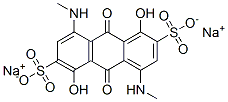 CAS#: 16673-13-5， Disodium 9,10-Dihydro-1,5-Dihydroxy-4,8-Bis(Methylamino)-9,10-Dioxoanthracene-2,6-Disulphonate