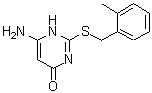 CAS#: 166751-33-3， 6-Amino-2-[(2-Methylbenzyl)Sulfanyl]-4(1H)-Pyrimidinone