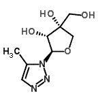 CAS#: 167030-66-2， (2R,3R,4R)-4-(Hydroxymethyl)-2-(5-Methyl-1H-1,2,3-Triazol-1-Yl)Tetrahydro-3,4-Furandiol