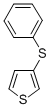structure of CAS# 16718-11-9, 3-(Phenylthio)-Thiophene;3-(Phenylthio)Thiophene;Zinc00156694;St5406883