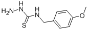 structure of CAS# 16735-76-5, 4-(4-Methoxybenzyl)-3-Thiosemicarbazide;3-Amino-1-(4-Methoxybenzyl)Thiourea;Zinc00104599;S 14992