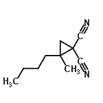 CAS#: 16738-89-9， 2-Butyl-2-Methyl-1,1-Cyclopropanedicarbonitrile