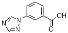 structure of CAS# 167626-64-4, 3-(1H-1,2,4-Triazol-1-Yl)-Benzoic Acid;3-(1H-1,2,4-Triazol-1-Yl)Benzoic Acid 97%;3-(1H-1,2,4-TRIAZOL-1-YL)BENZOIC ACID;3-(1,2,4-Triazol-1-Yl)Benzoic Acid