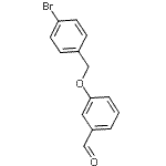 structure of CAS# 168084-97-7, 3-[(4-Bromobenzyl)Oxy]Benzaldehyde;3-[(4-bromobenzyl)oxy]benzaldehyde;3-[(4-bromophenyl)methoxy]benzaldehyde;MFCD02815463