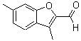 structure of CAS# 16820-39-6, 3,6-Dimethyl-1-Benzofuran-2-Carbaldehyde;3,6-dimethylbenzo[b]furan-2-carbaldehyde;3,6-dimethylbenzofuran-2-carbaldehyde;3,6-Dimethyl-benzofuran-2-carbaldehyde