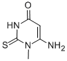 structure of CAS# 16837-08-4, 6-Amino-1-Methyl-2-Thio-Uracil;6-Amino-1-Methyl-2-Thioxo-Pyrimidin-4-One;6-Amino-1-Methyl-2-Thioxo-4-Pyrimidinone;6-Amino-1-Methyl-2-Sulfanylidene-Pyrimidin-4-One
