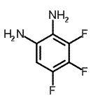 structure of CAS# 168966-54-9, 3,4,5-Trifluoro-1,2-Benzenediamine;1,2-BENZENEDIAMINE, 3,4,5-TRIFLUORO-;1,2-Diamino-3,4,5-trifluorobenzene;3,4,5-trifluorobenzene-1,2-diamine