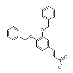 结构式 CAS# 1699-54-3, 1,2-二(苄氧基)-4-[(E)-2-硝基乙烯基]苯