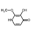 CAS#: 169905-06-0， 3-Hydroxy-2-Methoxy-4(1H)-Pyridinone